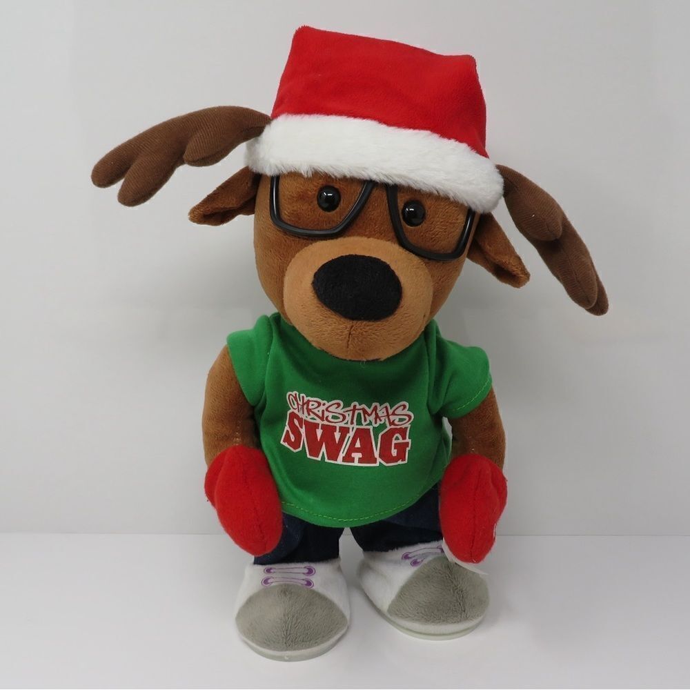 Musical electronic Christmas swag reindeer